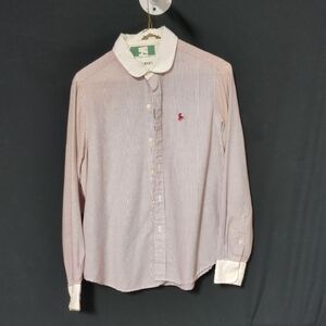 Vintage Hunt Club Striped Button-Up Shirt – Size 13 Classic Preppy Style